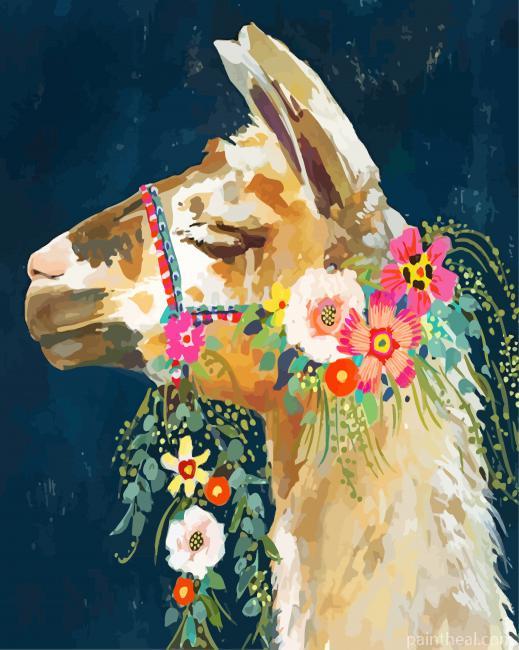 Aesthetic Llama Painting By Numbers Kits