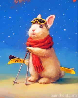 Rat Skiing Painting By Numbers Kits