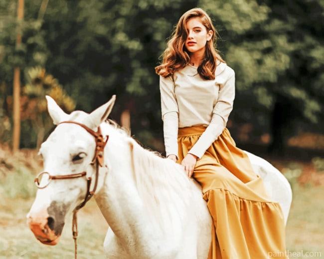 Girl On Horse Painting By Numbers Kits