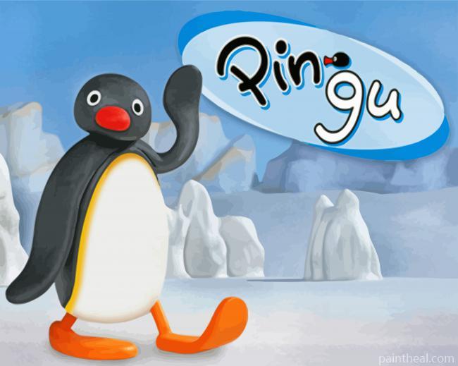 Pengu Cartoon Painting By Numbers Kits