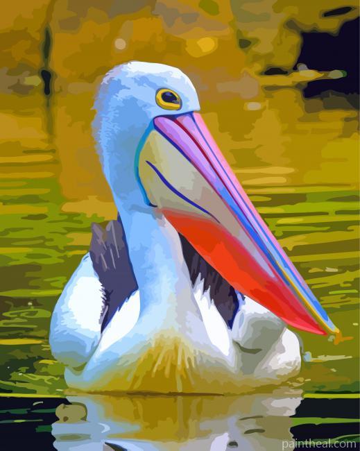 Aesthetic Pelican Painting By Numbers Kits