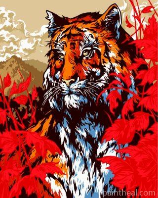Bengal Tiger Illustration Painting By Numbers Kits