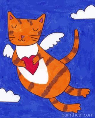 Angel Cat Painting By Numbers Kits