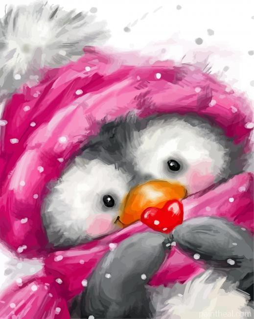Adorable Penguin Painting By Numbers Kits