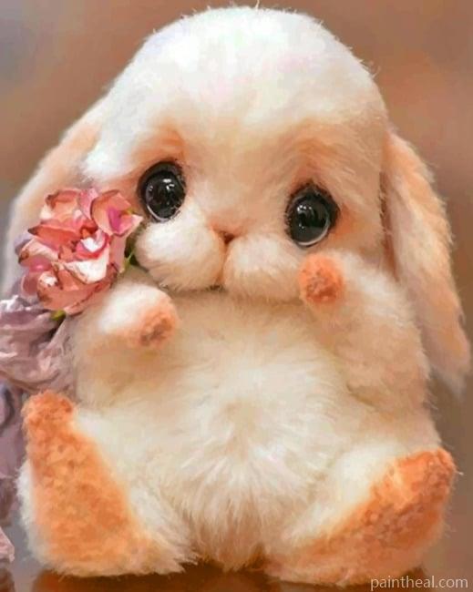 Cute Bunny Painting By Numbers Kits