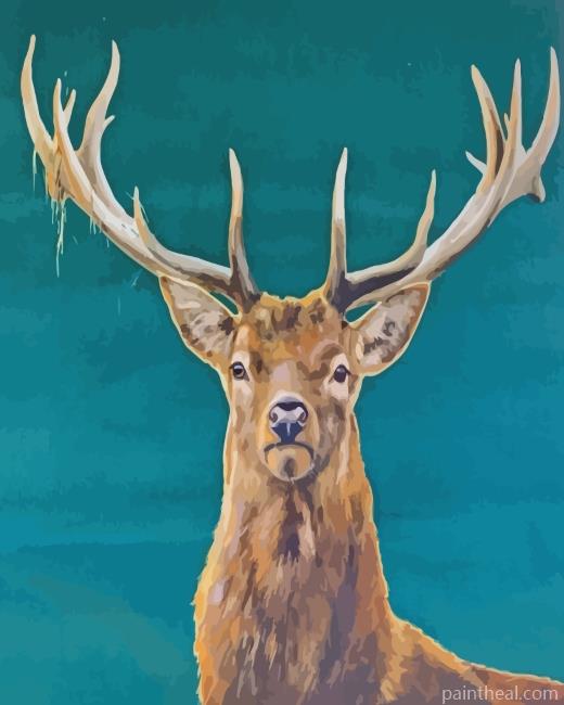 Stag Deer Animal Painting By Numbers Kits
