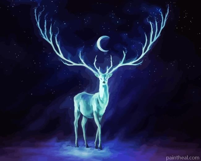 Fantasy Stag Painting By Numbers Kits