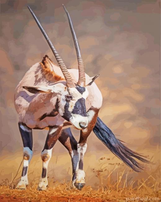 Aesthetic Oryx Animal Painting By Numbers Kits