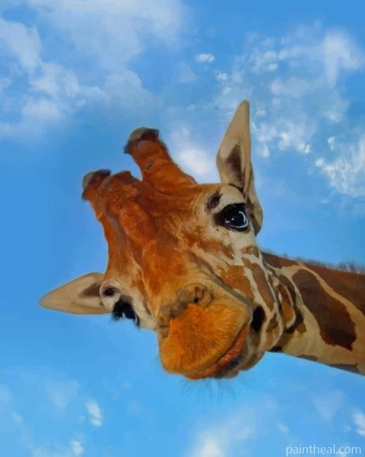 Giraffe Animal Painting By Numbers Kits