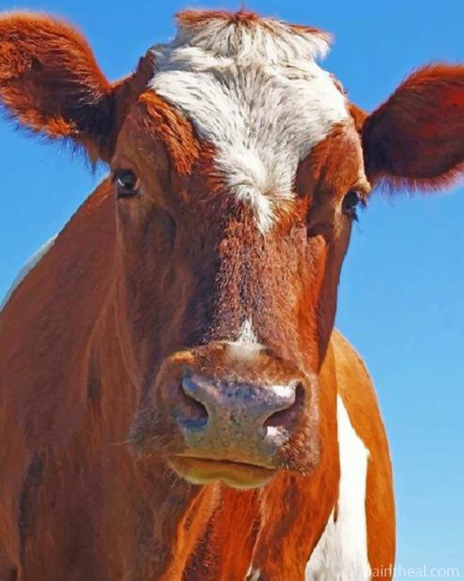 Cattle Cow Painting By Numbers Kits