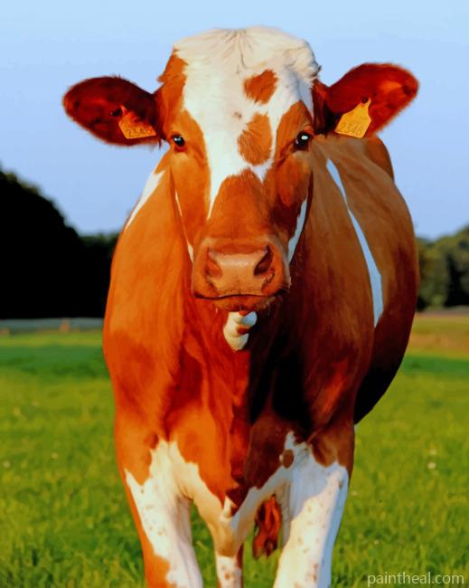 Brown Cow Painting By Numbers Kits