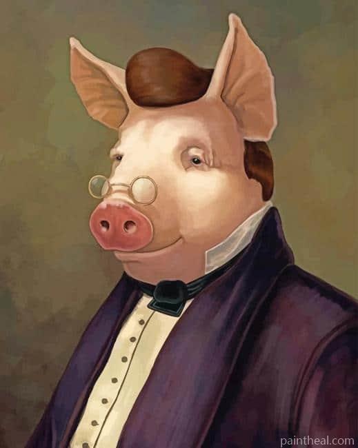 Mr Pig Painting By Numbers Kits