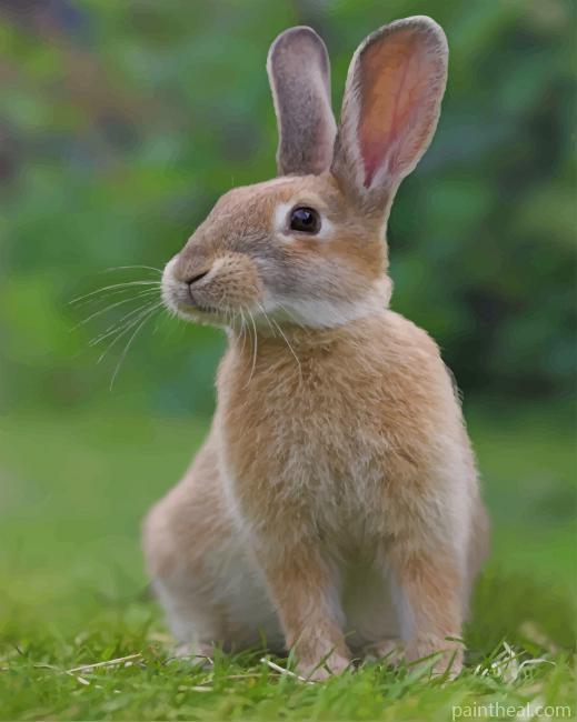 Blonde Rabbit Painting By Numbers Kits
