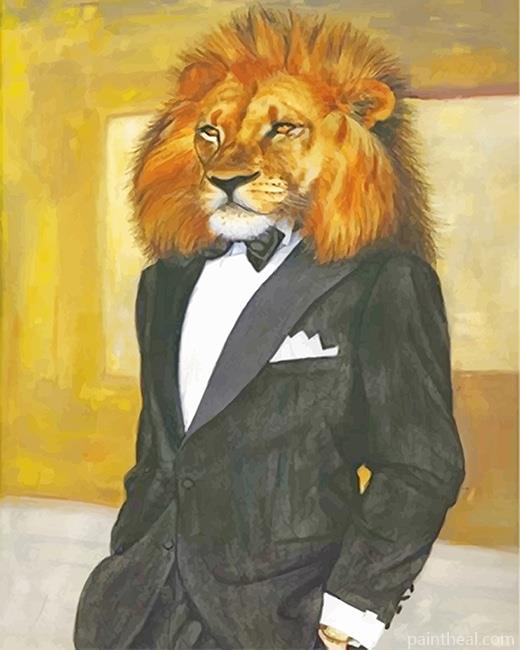 Classy Lion Painting By Numbers Kits
