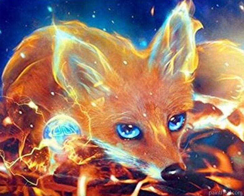 Red Fire Fox Painting By Numbers Kits