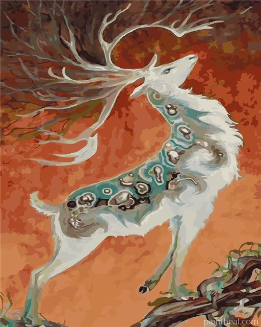 Mythical Elk Painting By Numbers Kits