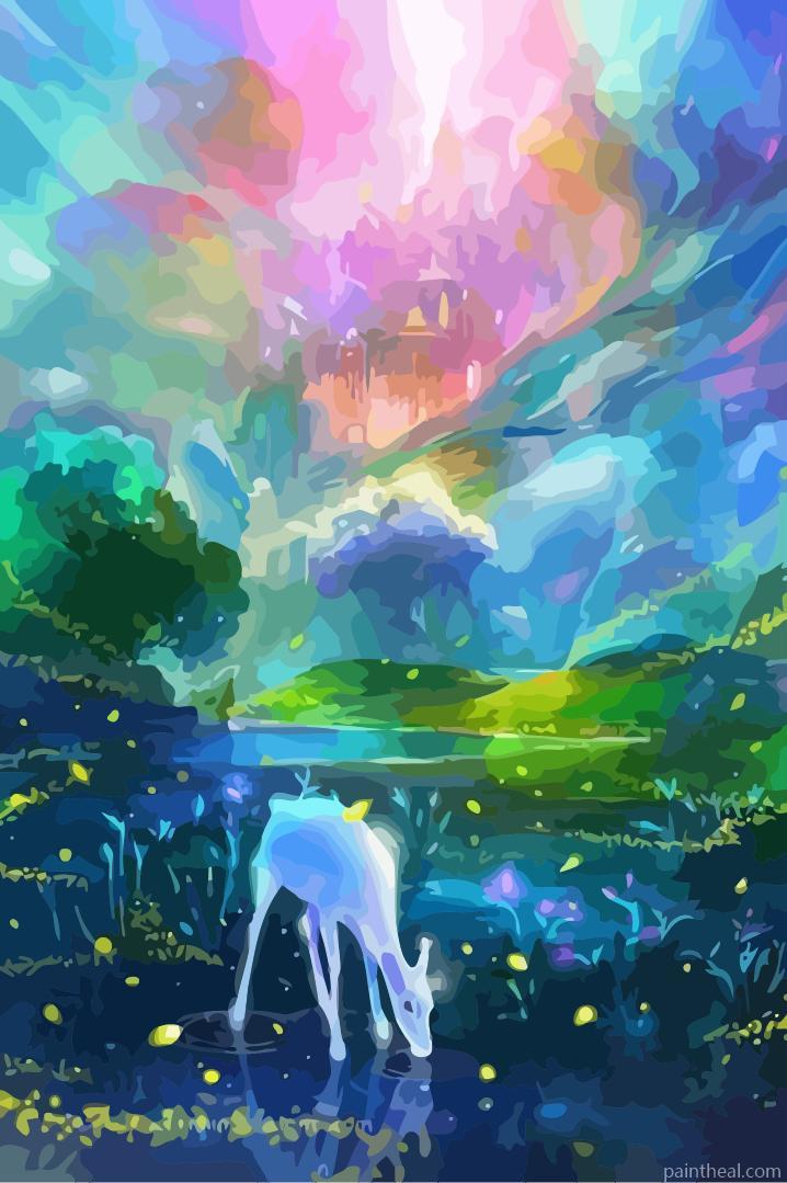 Fantasy Deer Painting By Numbers Kits