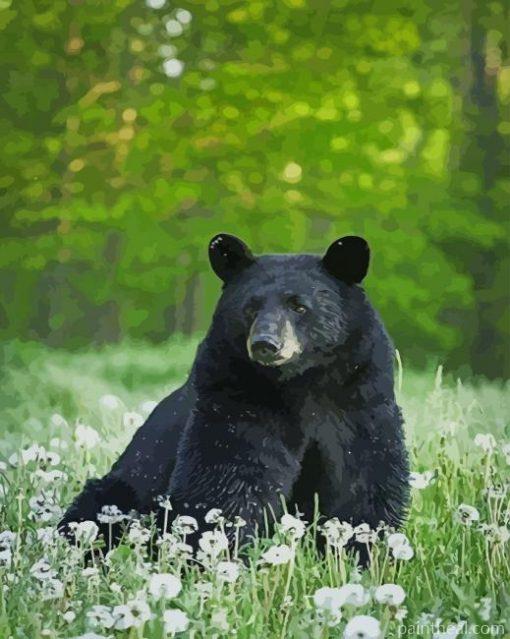 Black Bear – 5D Diamond Painting Painting By Numbers Kits