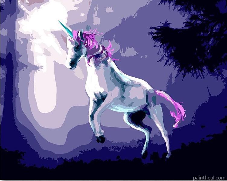 Stallion Unicorn Painting By Numbers Kits