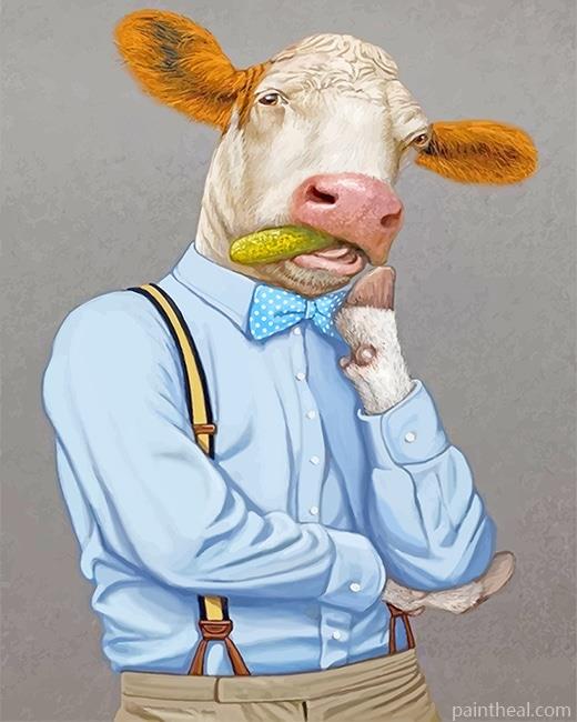Mr Cow Painting By Numbers Kits
