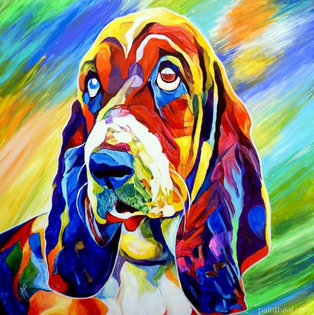 Colorful Great Dane Dog Painting By Numbers Kits