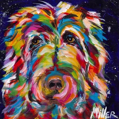 Colorful Airedale Terrier Painting By Numbers Kits