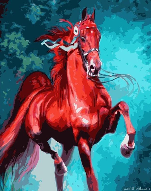 Running Mare Horse Painting By Numbers Kits