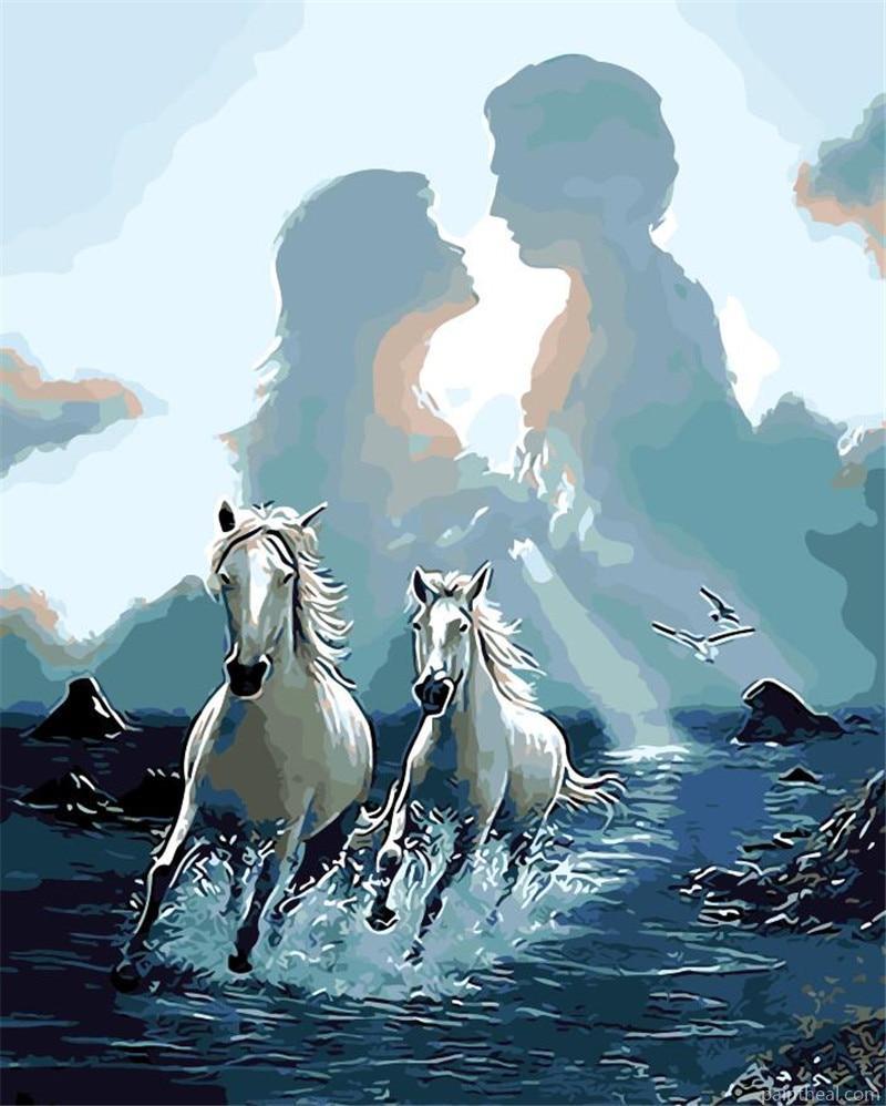 Wild Zebras Animals Painting By Numbers Kits