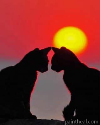 Romantic Cats – 5D Diamond Paintings Painting By Numbers Kits