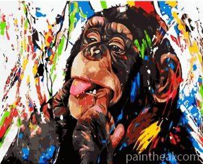 Colorful Monkey Doodle – 5D Diamond Painting Painting By Numbers Kits