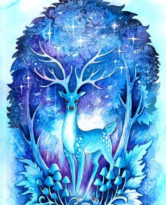 Fantasy Deer Animal Painting By Numbers Kits