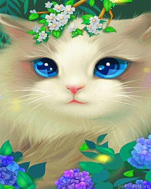 Cute Little Kitty Painting By Numbers Kits