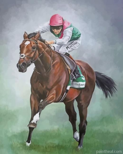 Horse Race Painting By Numbers Kits