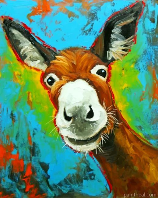 Abstract Donkey Painting By Numbers Kits