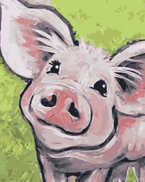 Pig Smiling – 5D Diamond Painting Painting By Numbers Kits