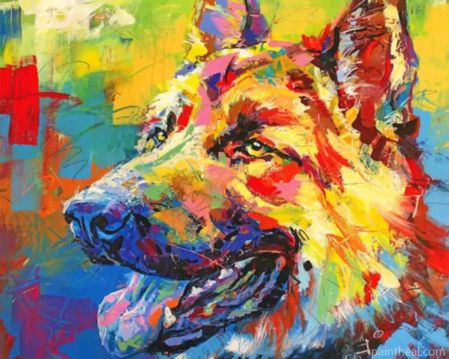 Abstract Dog Painting By Numbers Kits