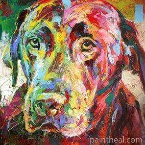 Labrador Colorful Painting By Numbers Kits