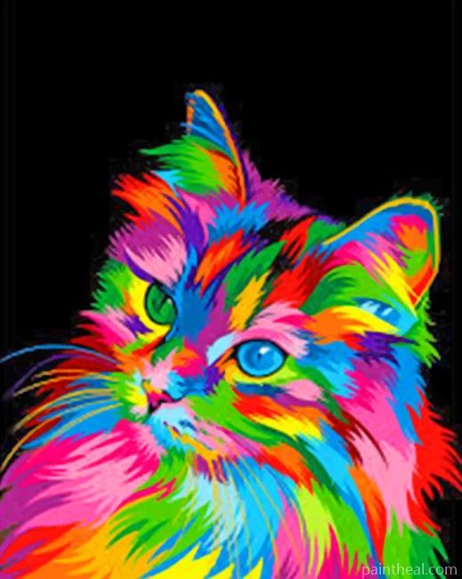 Colorfully Diverse Cat Painting By Numbers Kits