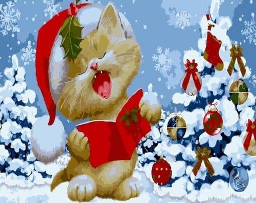 Cartoon Cat Christmas – 5D Diamond Paintings Painting By Numbers Kits