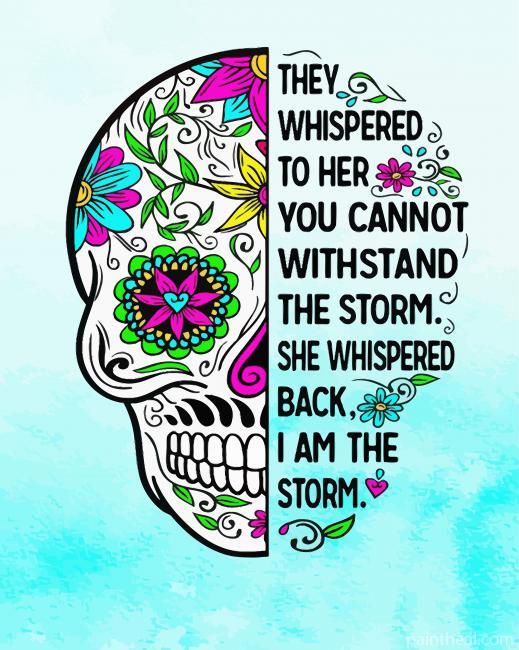 They Whispered To Her Skull Painting By Numbers Kits
