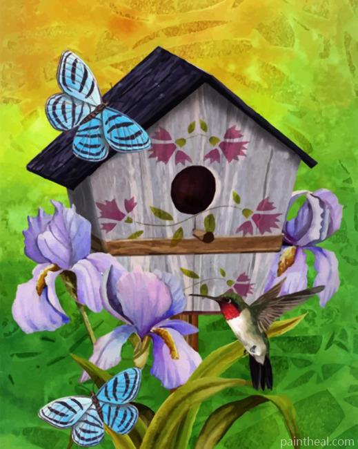 Bird House Painting By Numbers Kits