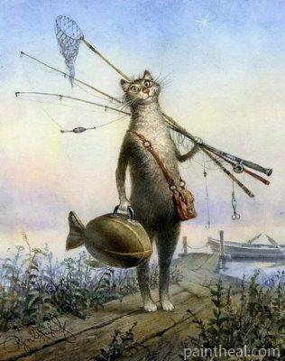 Fishing Cat – 5D Diamond Paintings Painting By Numbers Kits