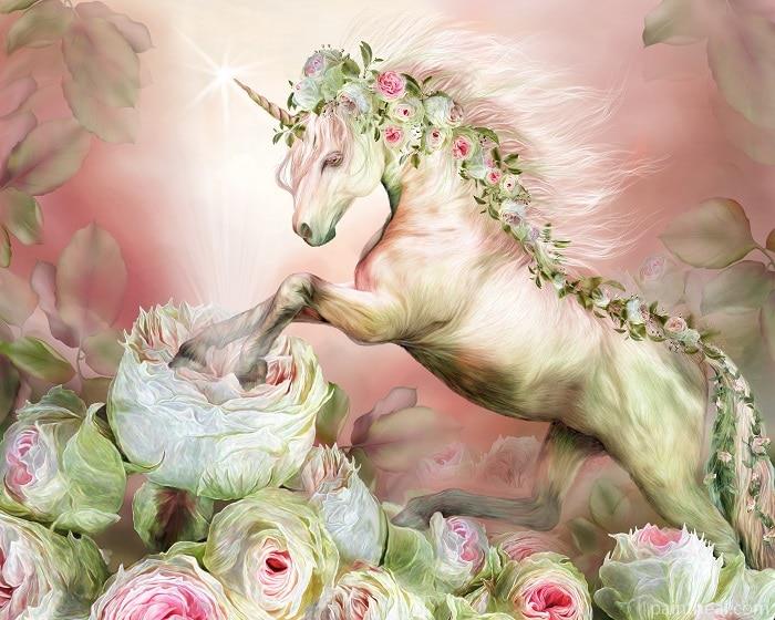 Unicorn Rose Painting By Numbers Kits