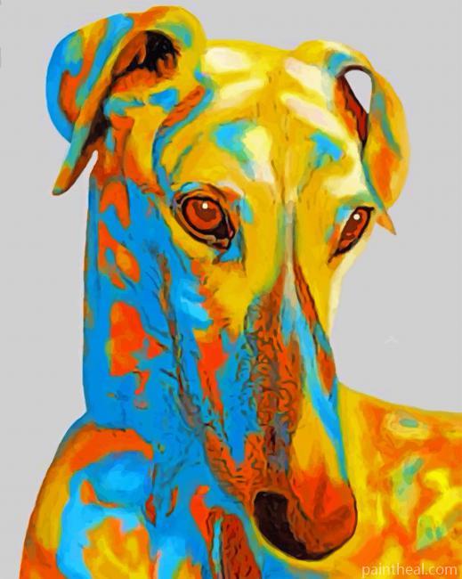Greyhound Pop Art Painting By Numbers Kits