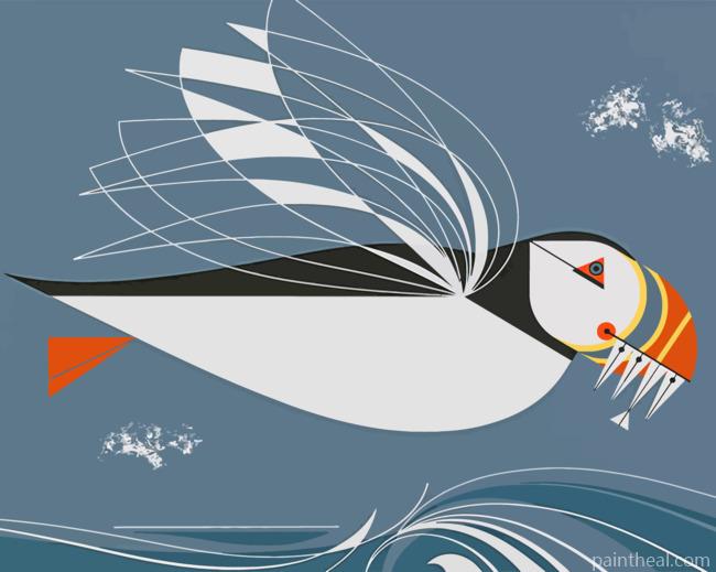 Charley Harper Puffin Painting By Numbers Kits