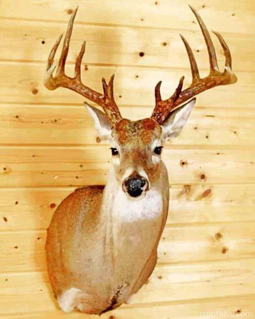 Deer Head Painting By Numbers Kits
