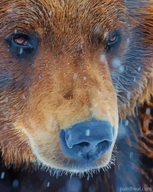 Grizzly Bear – 5D Diamond Painting Painting By Numbers Kits