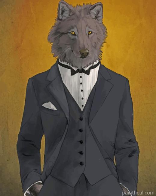 Classy Wolf Painting By Numbers Kits