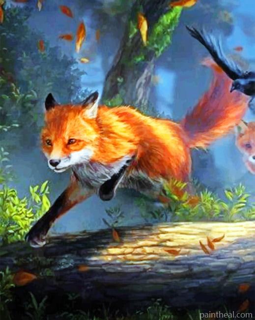 Running Fox Painting By Numbers Kits