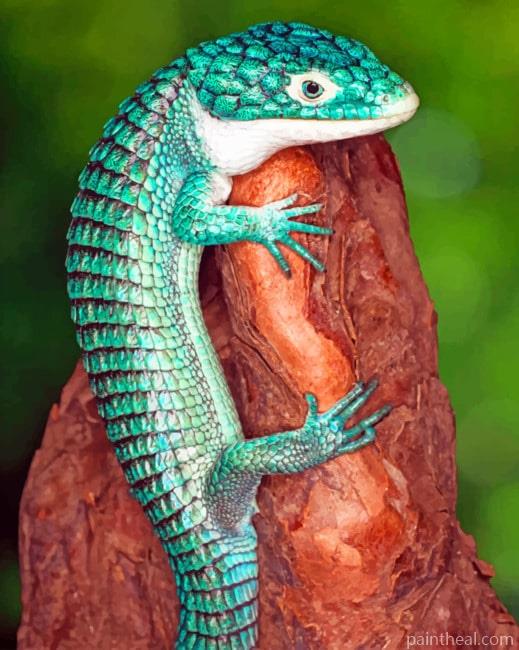 Mexican Alligator Lizard Painting By Numbers Kits